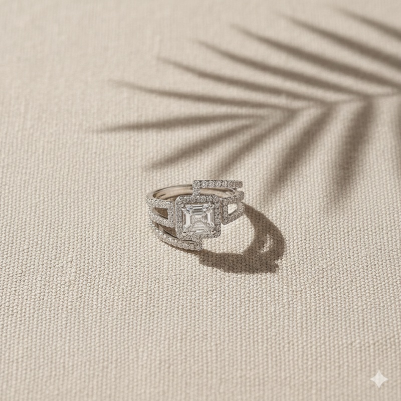 Asscher Cut Bridal Stack