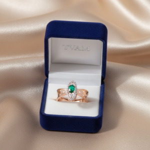 Emerald Marquise Diamond Ring