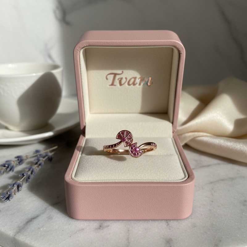 Pink Sapphire Bypass Ring