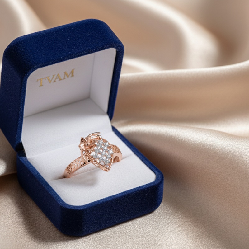 Marquise Diamond Cluster Ring