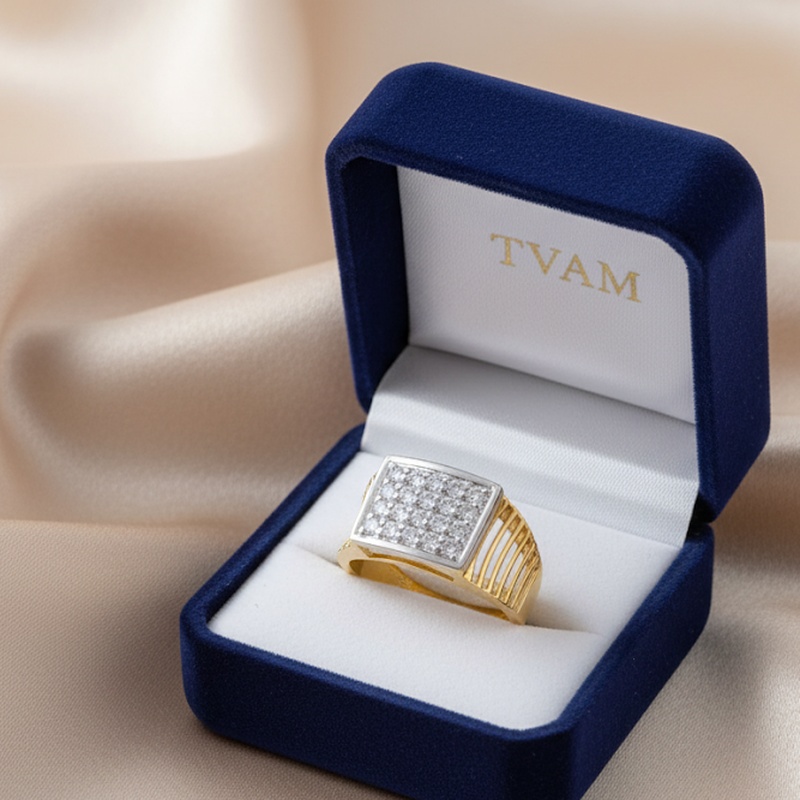 Classic Diamond Signet Ring