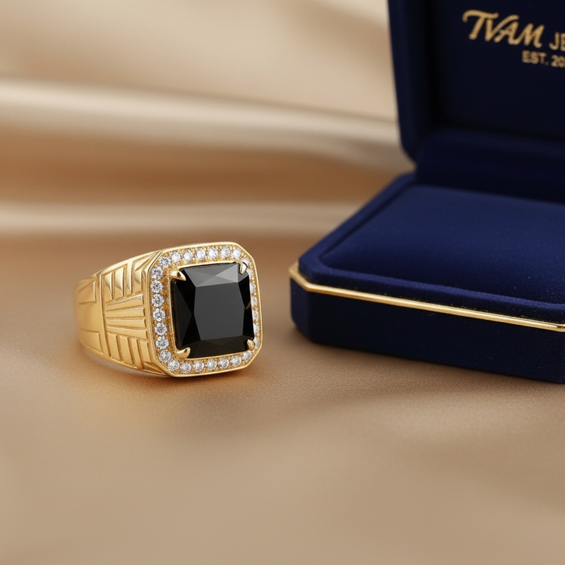 Black Onyx Statement Ring