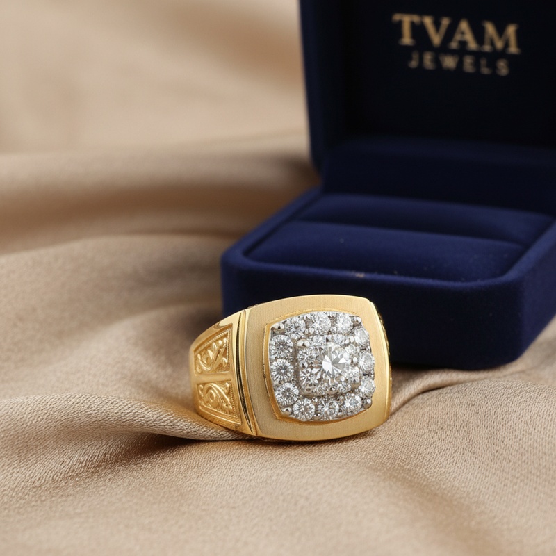 Garnet Octagonal Statement Ring