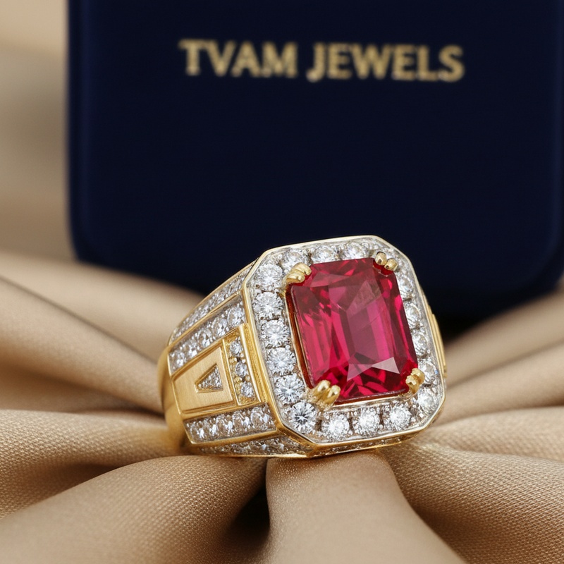 Ruby Diamond Statement Ring