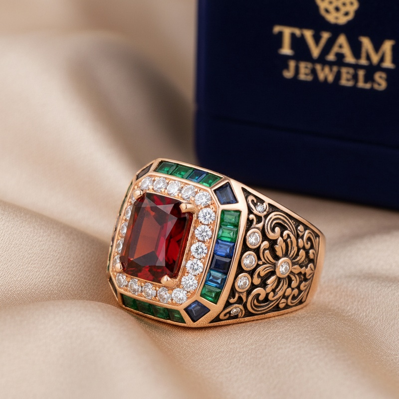 Garnet Calibr? Gemstone Ring