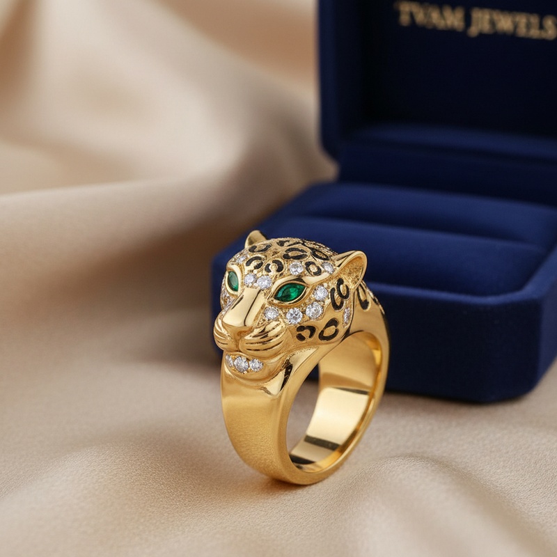 Floral Filigree Emerald Ring