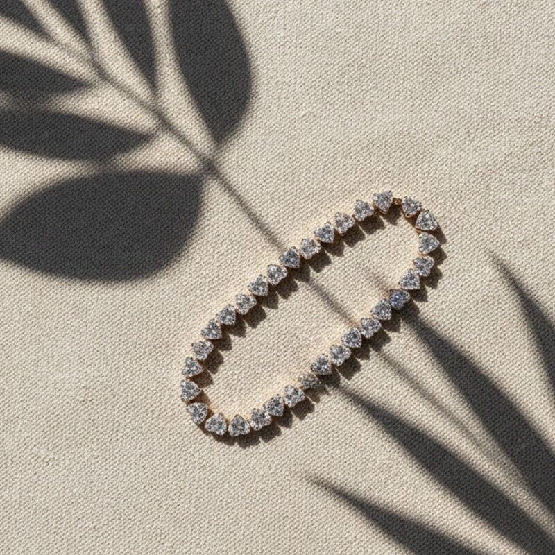 Contoured Diamond Fashion Bracelet