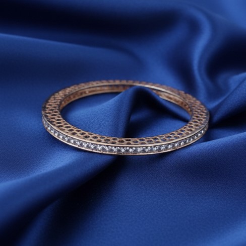 Honeycomb Eternity Diamond Bangle