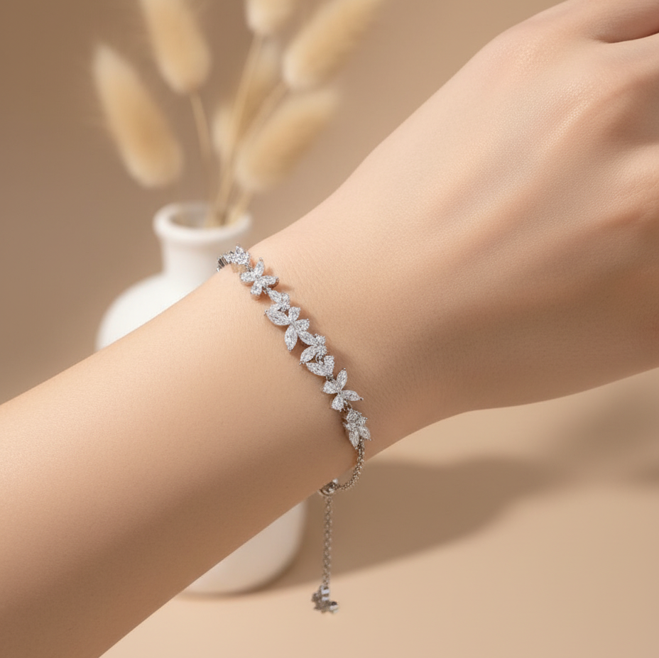 Full Pav? Butterfly Tennis Bracelet