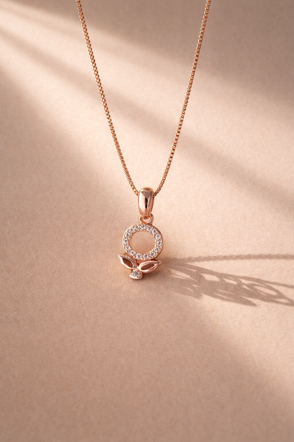 Blooming Initial Pendant