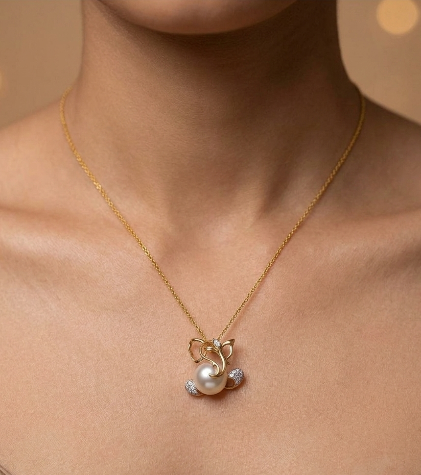 Pearl Ganesha Pendant