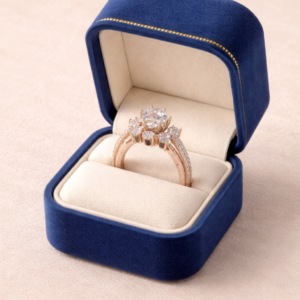 Five-Stone Cluster Pav? Split Shank Ring